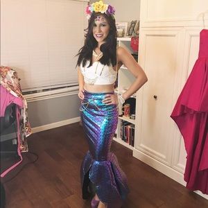 Sexy beautiful mermaid costume 2 piece